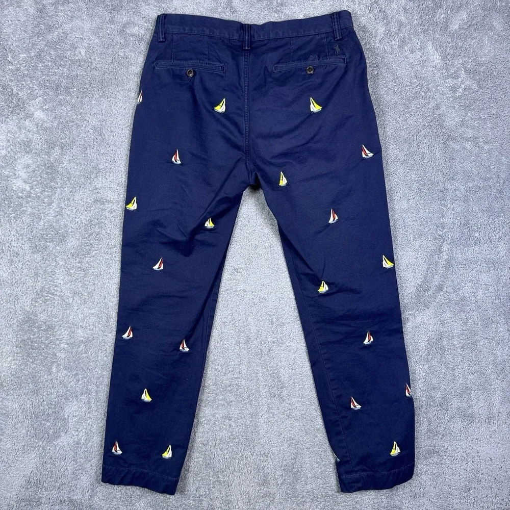 Ralph Lauren Pants Men 30x30 Polo Chino 7oz Twill Brushed Trouser Yacht Sailboat